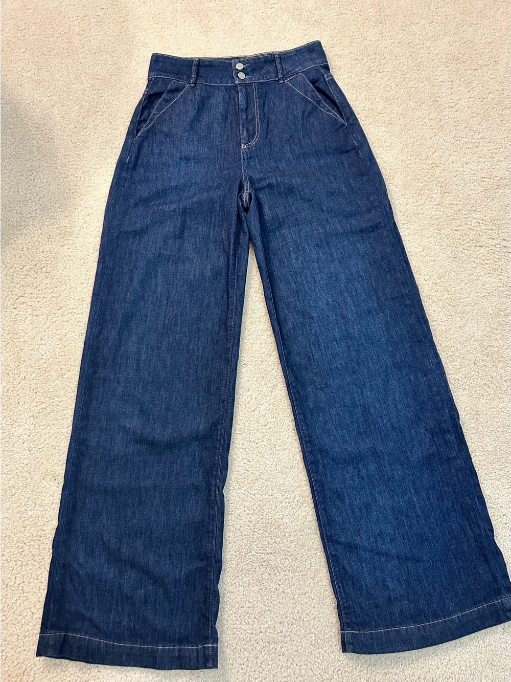 PAIGE Harper High Rise Wide Leg Jeans